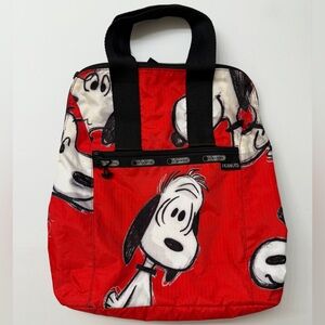 Lesportsac Peanuts Bag pack Snoopy, Red
